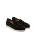 Scarosso Ludovica slip-on suede loafers - Black