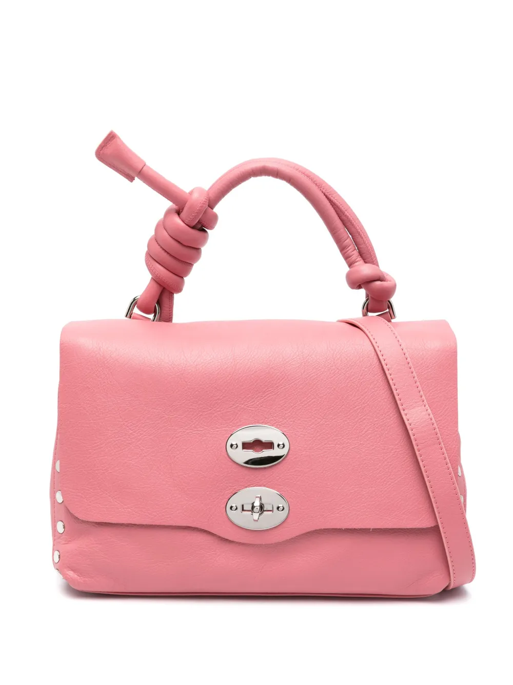 Zanellato Small Postina Piuma Knot Tote Bag In Pink