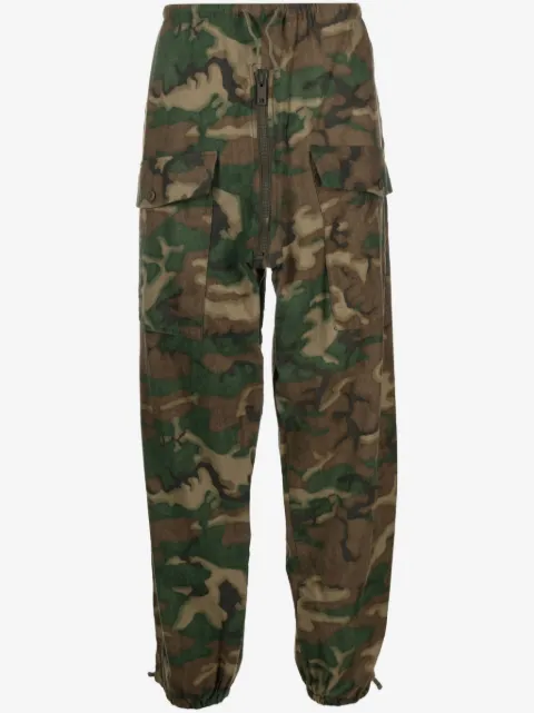 Givenchy camouflage-print cotton cargo trousers