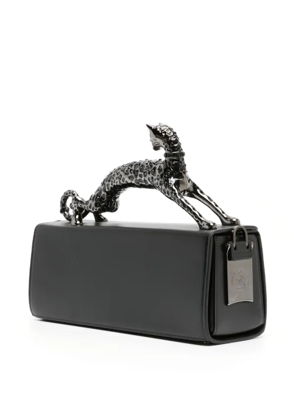 Lanvin Pencil Cat レザーバッグ M | ブラック | FARFETCH JP
