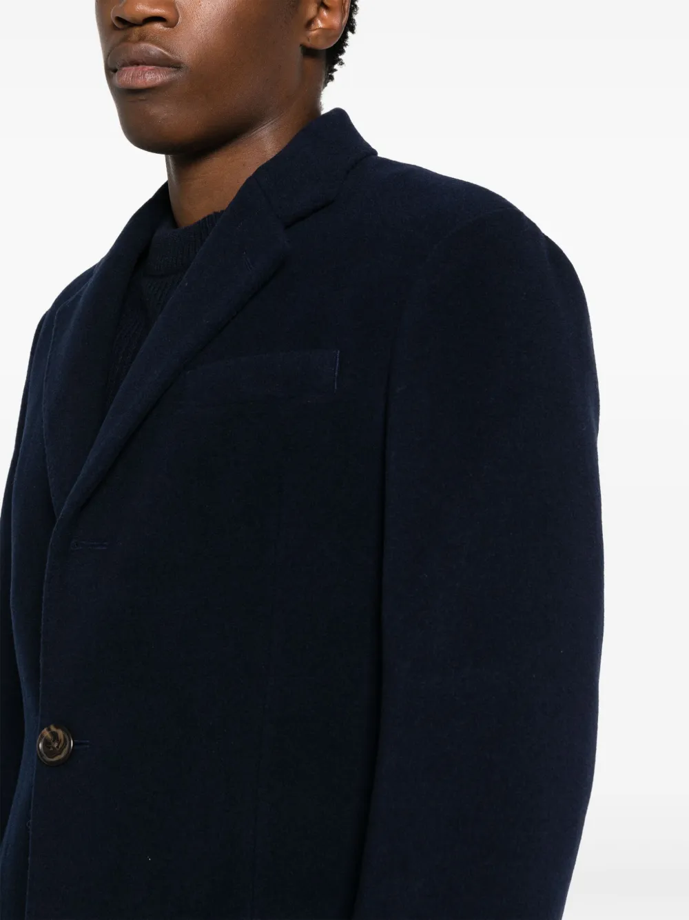 Polo Ralph Lauren Jas met enkele rij knopen Blauw