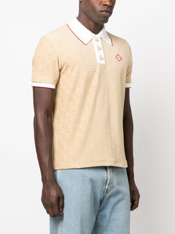 Versace monogram-pattern Jacquard Polo Shirt - Farfetch