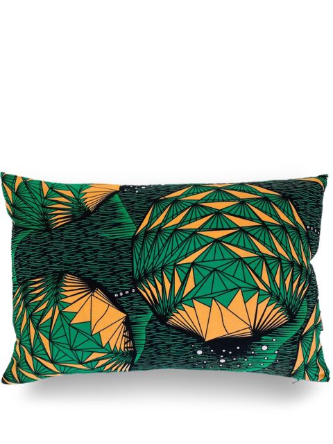 Mumutane Iki Origami graphic-print wool cushion