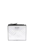 Prada logo-print leather wallet - Silver
