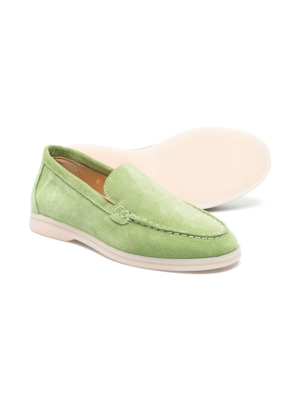 Scarosso Ludovica slip-on suede loafers - Groen