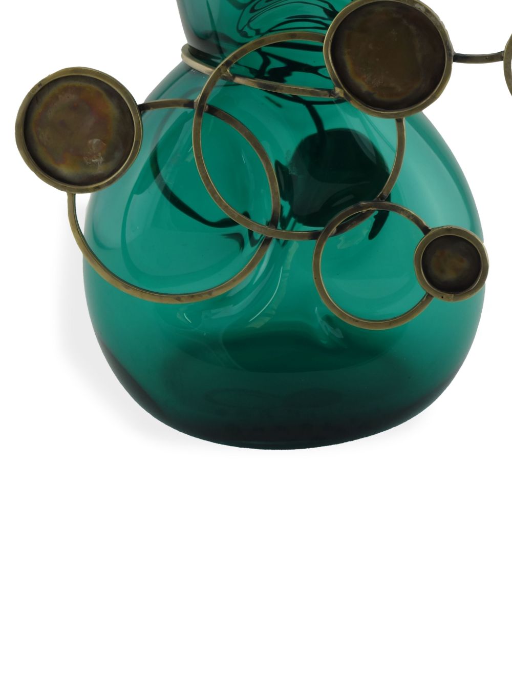 Shop Vanessa Mitrani Fairground Glass Vase (350mm) In Green