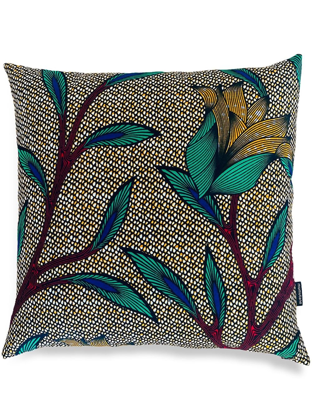 Mumutane Isolo Madonna graphic-print wool cushion - Giallo