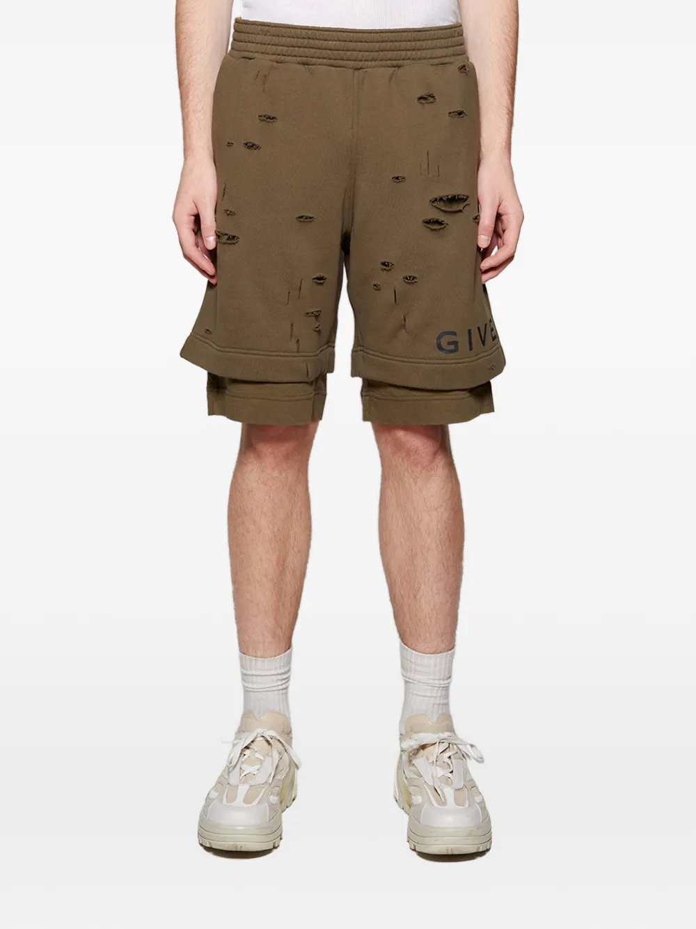 Givenchy hole board shorts | Brown | Image 1