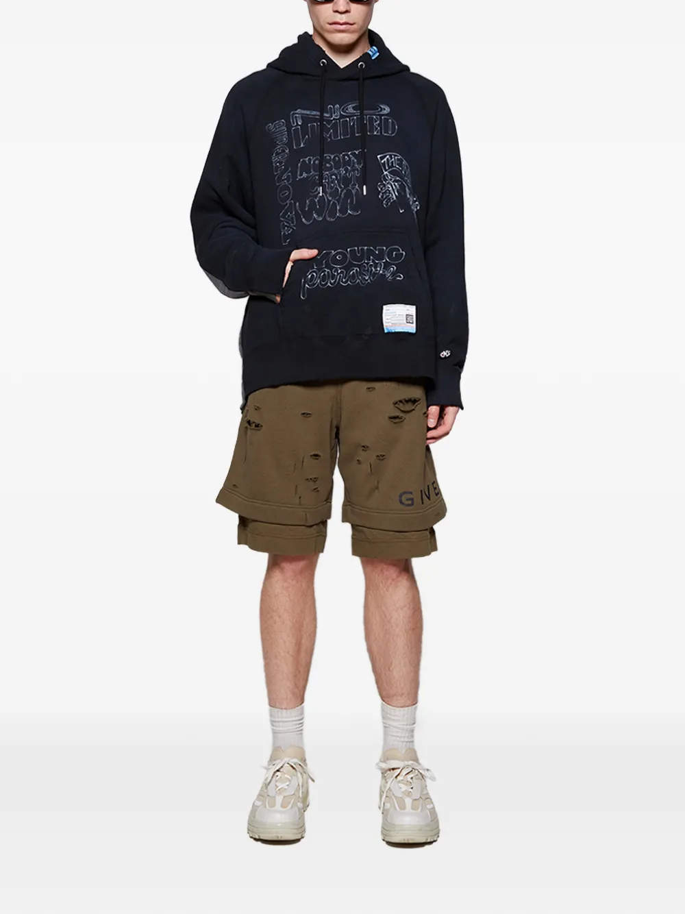 Givenchy bermuda troué | Shorts sarouel