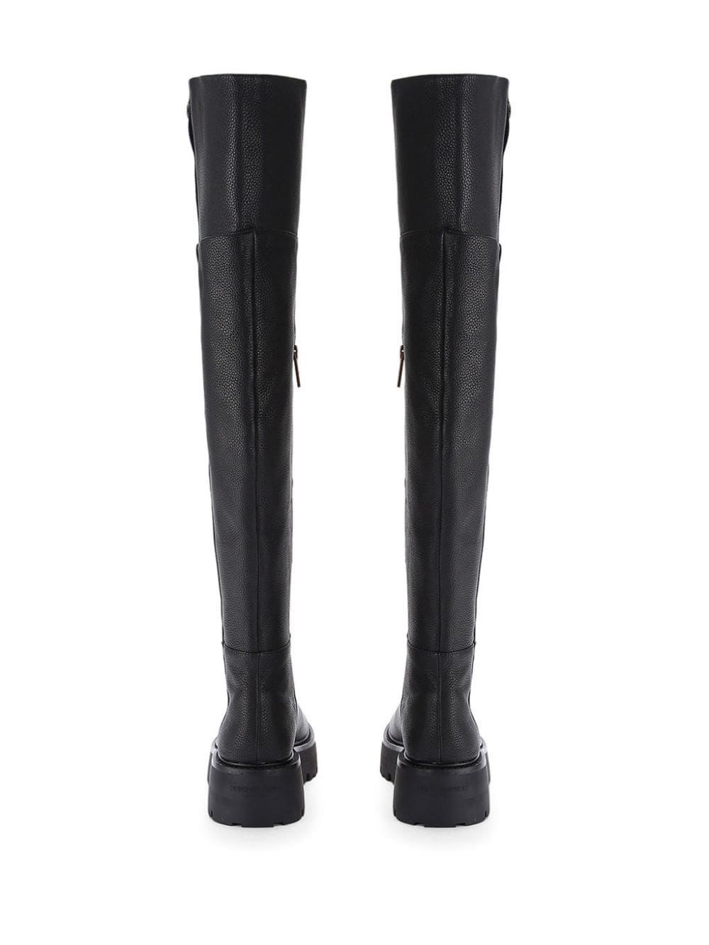Shop Kurt Geiger Shoreditch Leather Over-the-knee Boots In Black