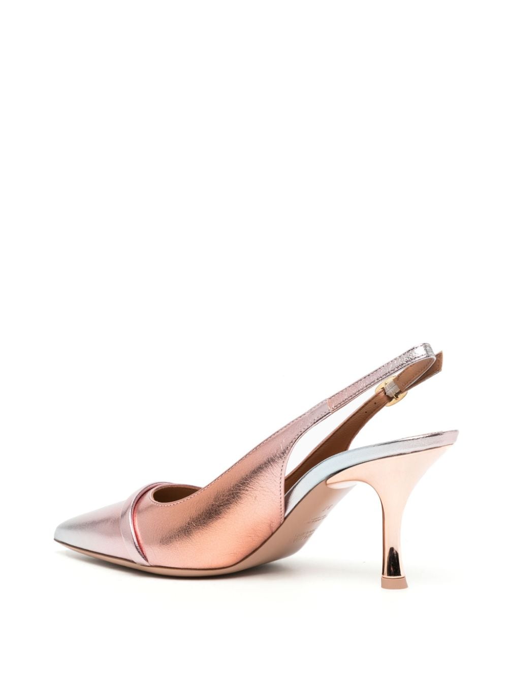 Shop Malone Souliers Jama 80mm Ombré-effect Leather Sandals In Pink