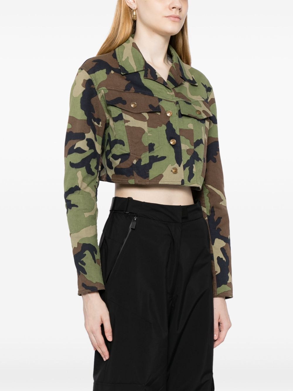 Christian Dior 2001 camouflage cropped jacket Women