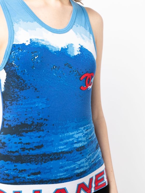 Chanel Pre-owned 2002 Surf Line Tank Top - Multicolour