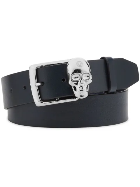 Philipp Plein cinturón con hebilla de calavera