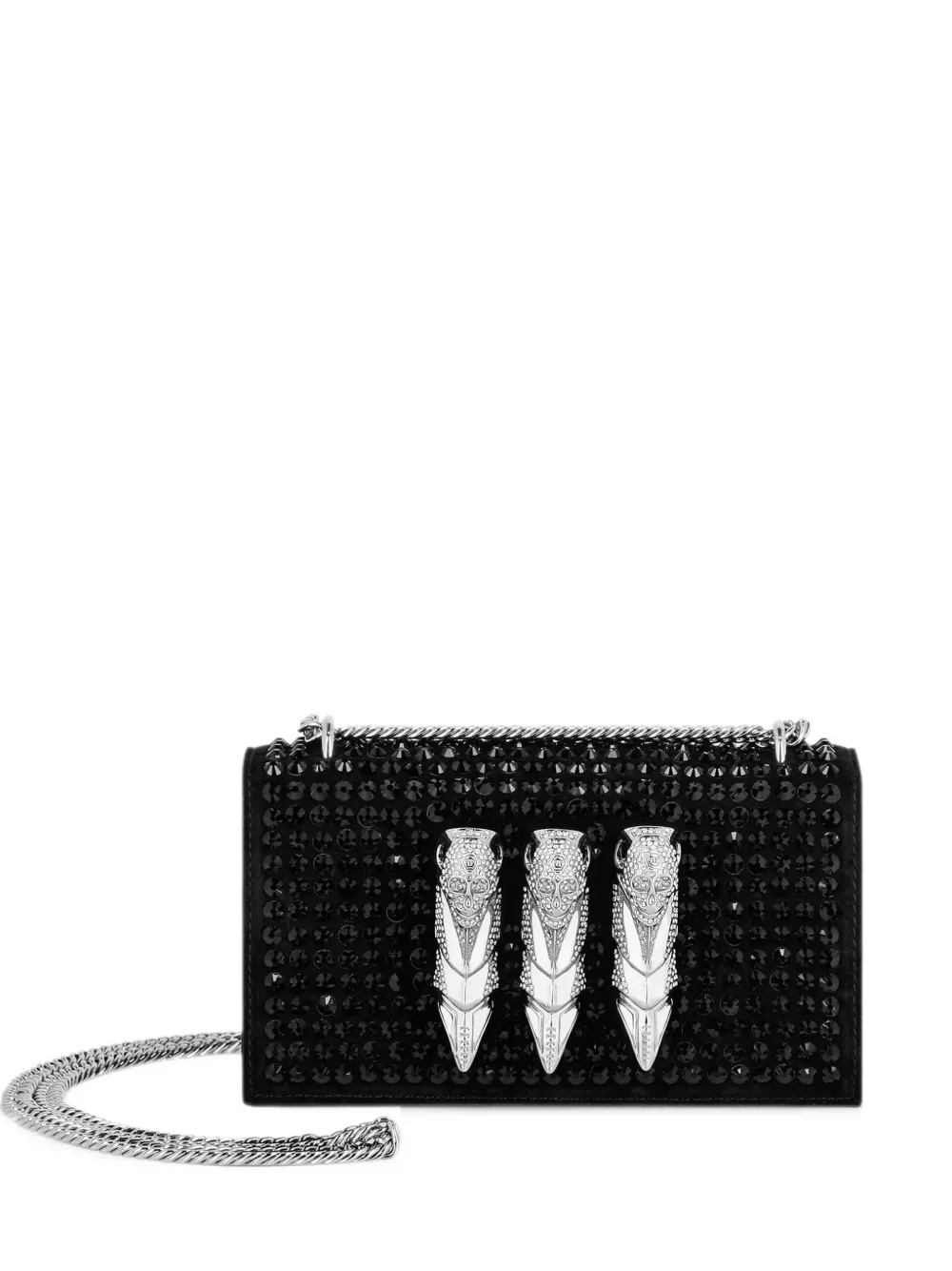 Philipp Plein Pre-owned kleine schoudertas verfraaid met kristallen Zwart