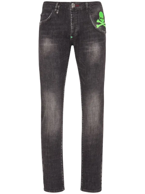 00s【PHILIPP PLEIN】Black denim/Y2K/skull◎ 21462754_52647015_600.jpg