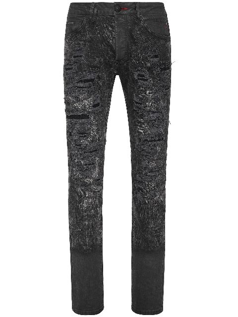 Philipp Plein mid-rise distressed jeans Men