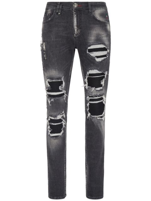 Philipp Plein mid-rise ripped jeans Men