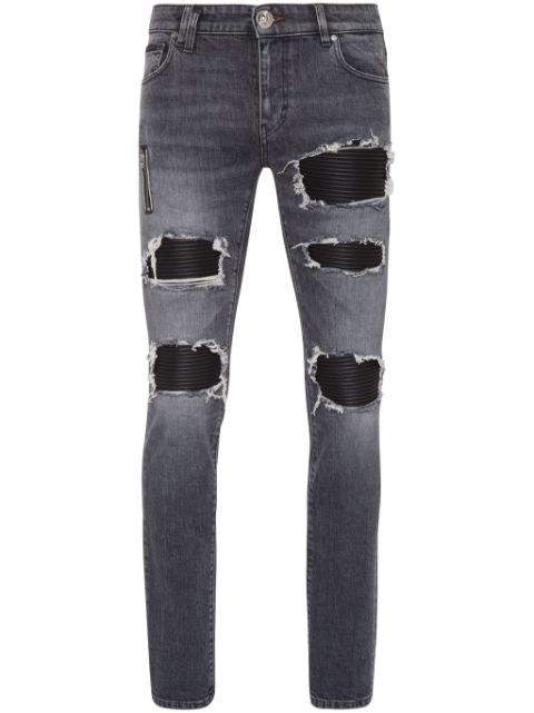 Philipp Plein mid-rise distressed jeans Men