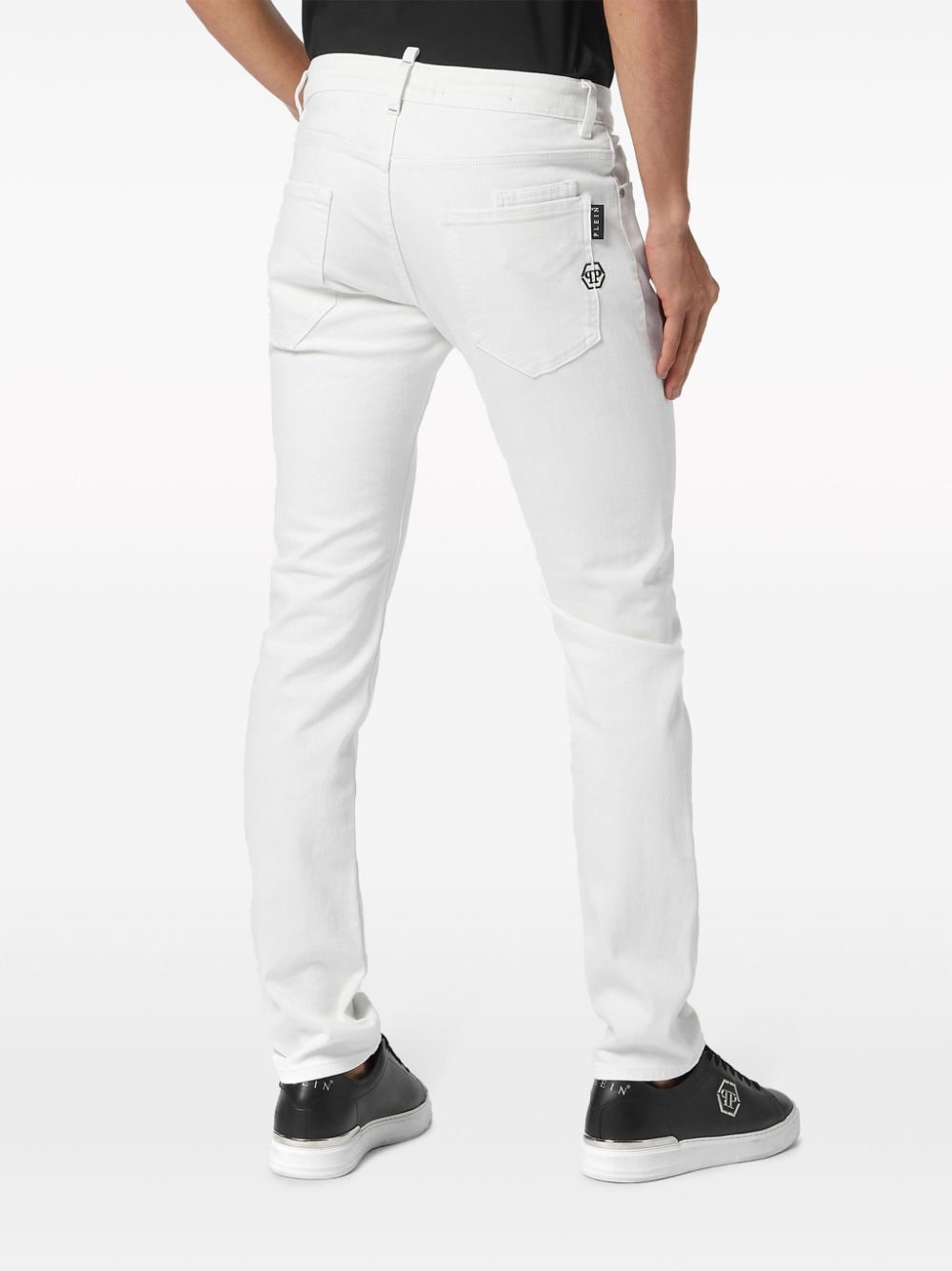 Philipp Plein Low waist skinny jeans - Wit