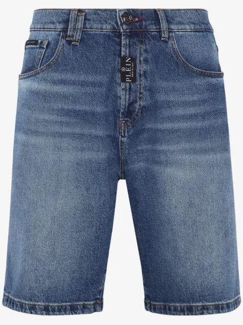 Philipp Plein Formentera low-rise denim shorts
