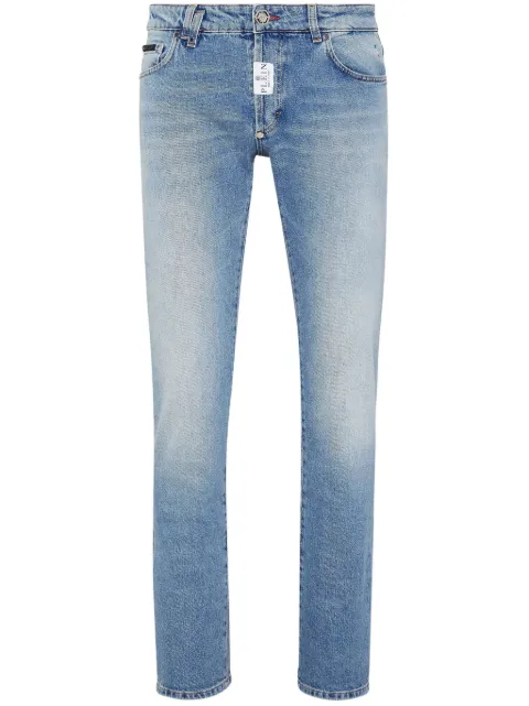 Philipp Plein jeans rectos con parche del logo