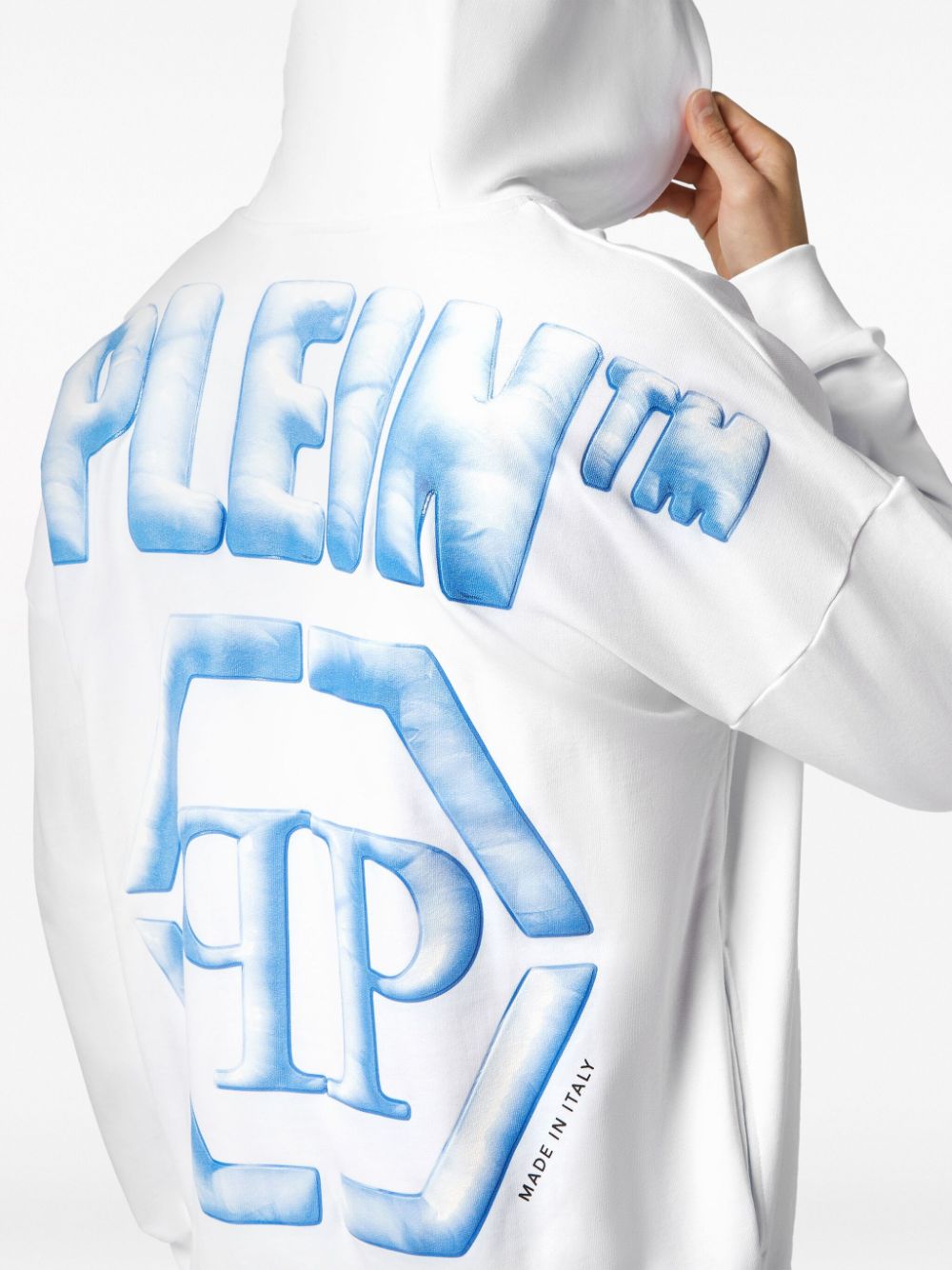 Philipp Plein logo-print cotton hoodie Men