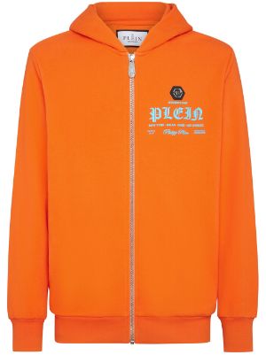 Orange discount zipper hoodie