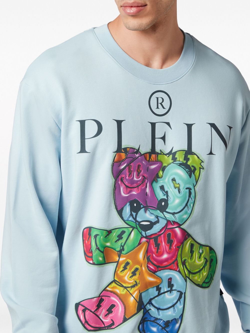 Philipp Plein teddy bear-print cotton sweatshirt Men