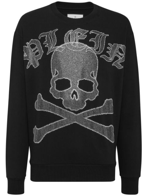 Philipp Plein LS Crystals Paisley Gothic Plein cotton sweatshirt Men