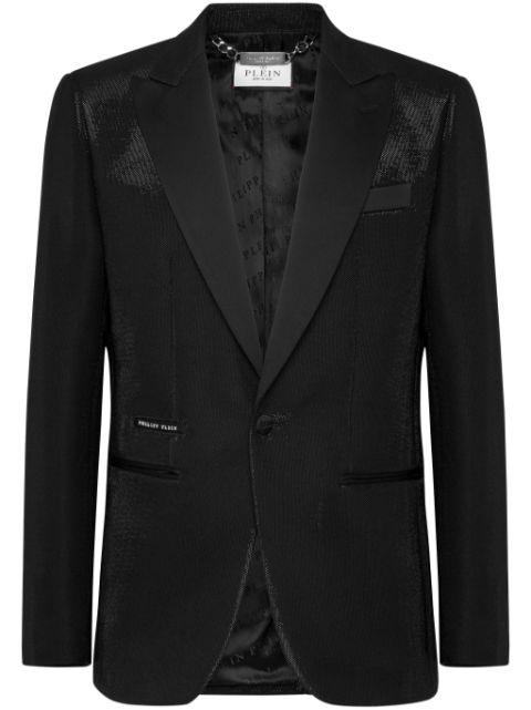 Philipp Plein single-breasted lurex blazer Men