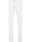 Philipp Plein slim-cut gabardine chinos - White