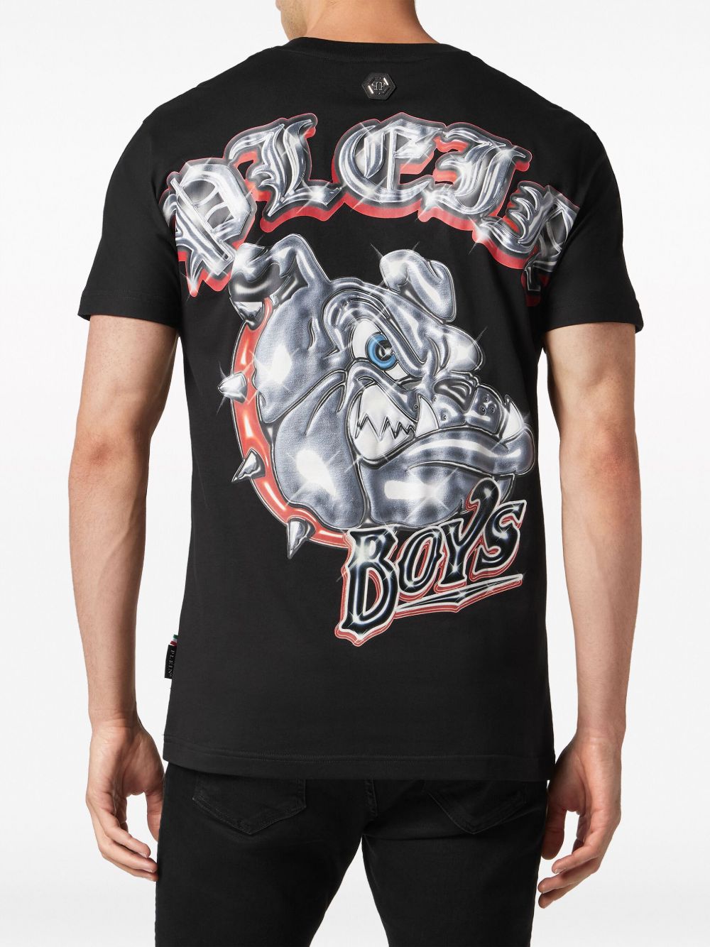 Philipp Plein Bulldogs-print cotton T-shirt Men