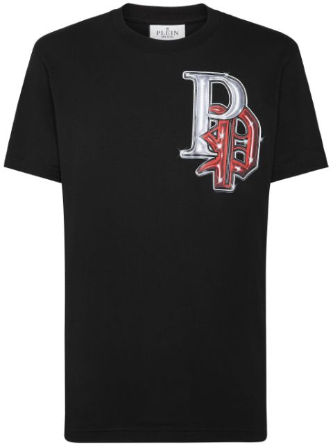 Philipp Plein Bulldogs-print cotton T-shirt Men