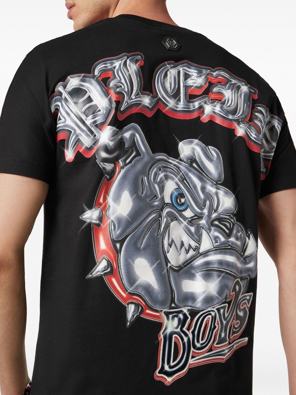 Philipp Plein Bulldogs-print cotton T-shirt Men