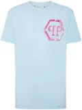 Philipp Plein Hexagon logo-print cotton T-shirt - Blue