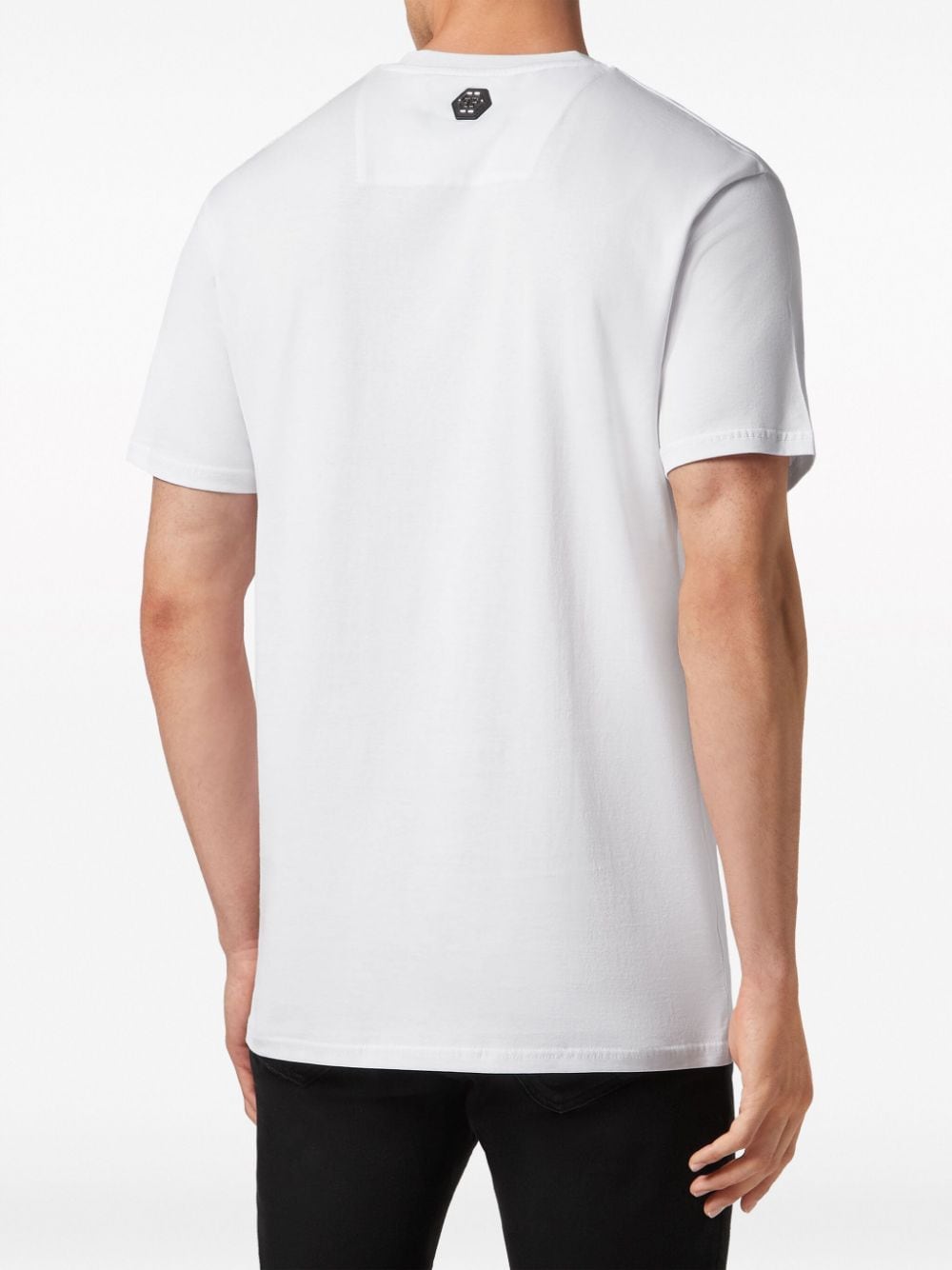 Shop Philipp Plein Bulldogs-print Cotton T-shirt In White