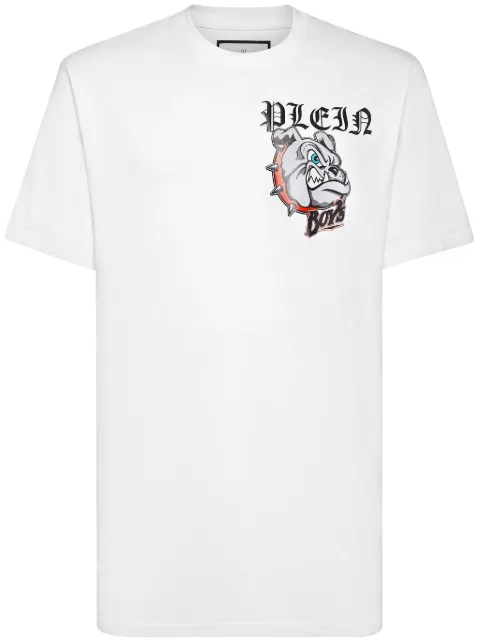 Philipp Plein playera con estampado Bulldogs