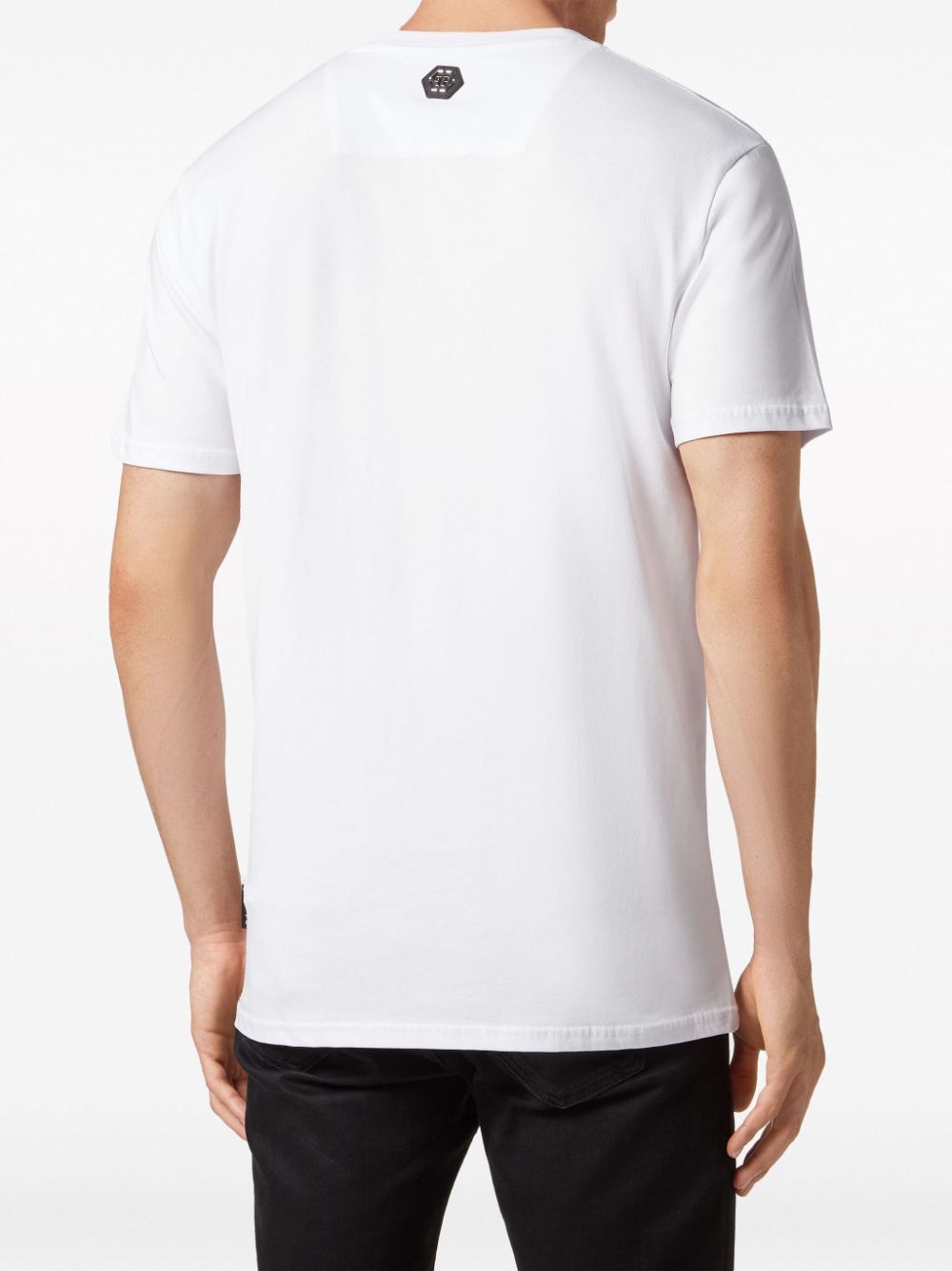 Philipp Plein T-shirt verfraaid met stras Wit