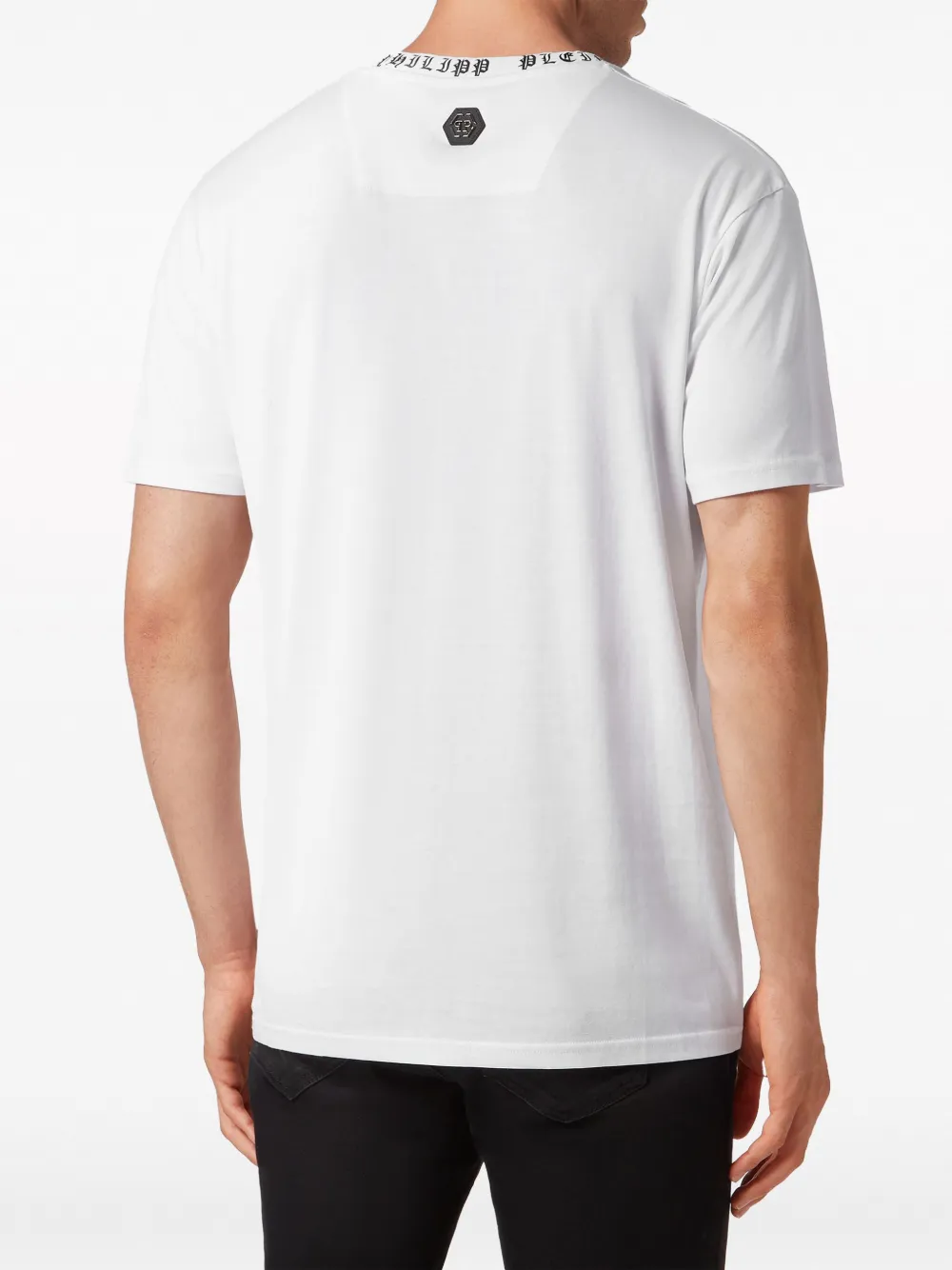 Philipp Plein Skull-print Cotton T-shirt In White