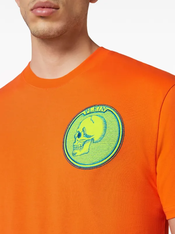 philipp plein orange t shirt