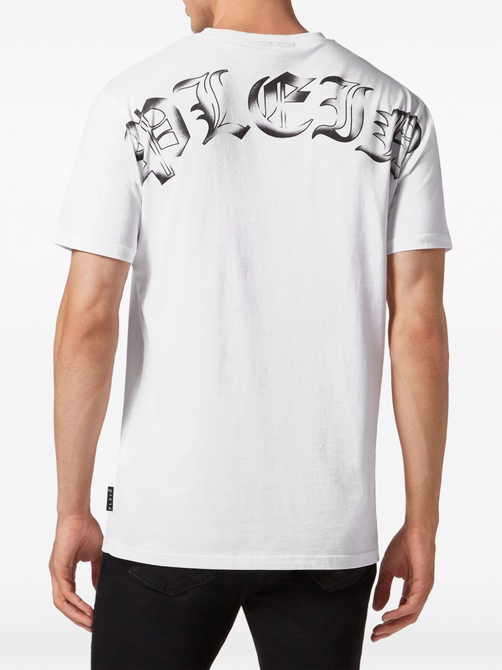 Shop Philipp Plein Gothic Skull-print Cotton T-shirt In White