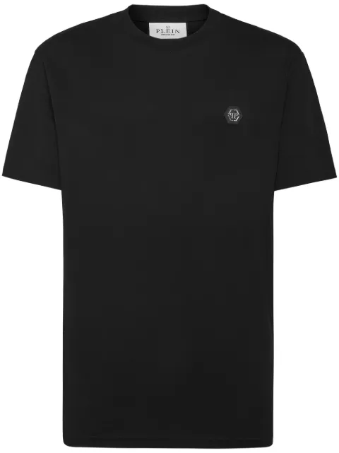 Philipp Plein playera Hexagon con logo estampado