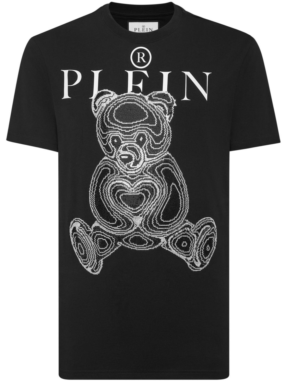 Philipp Plein Teddy Bear Cotton T-shirt In Black