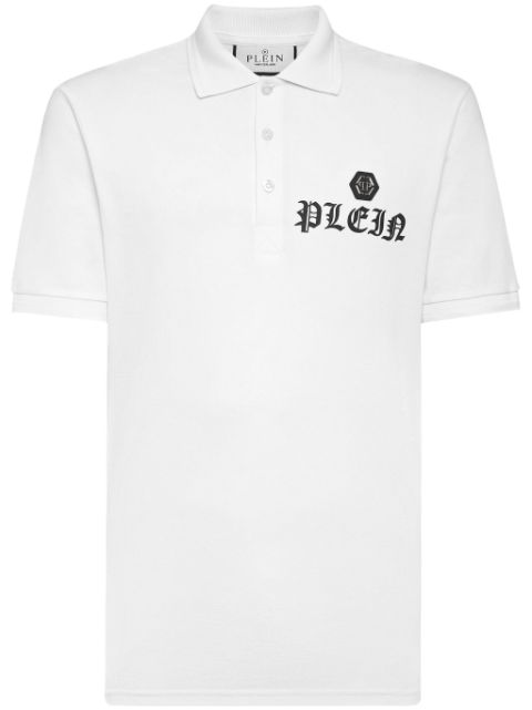 Philipp Plein logo-print cotton polo shirt Men