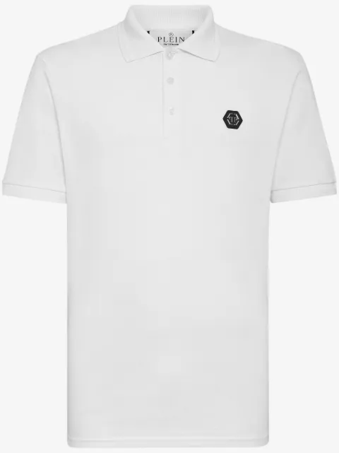 Philipp Plein logo-print cotton polo shirt