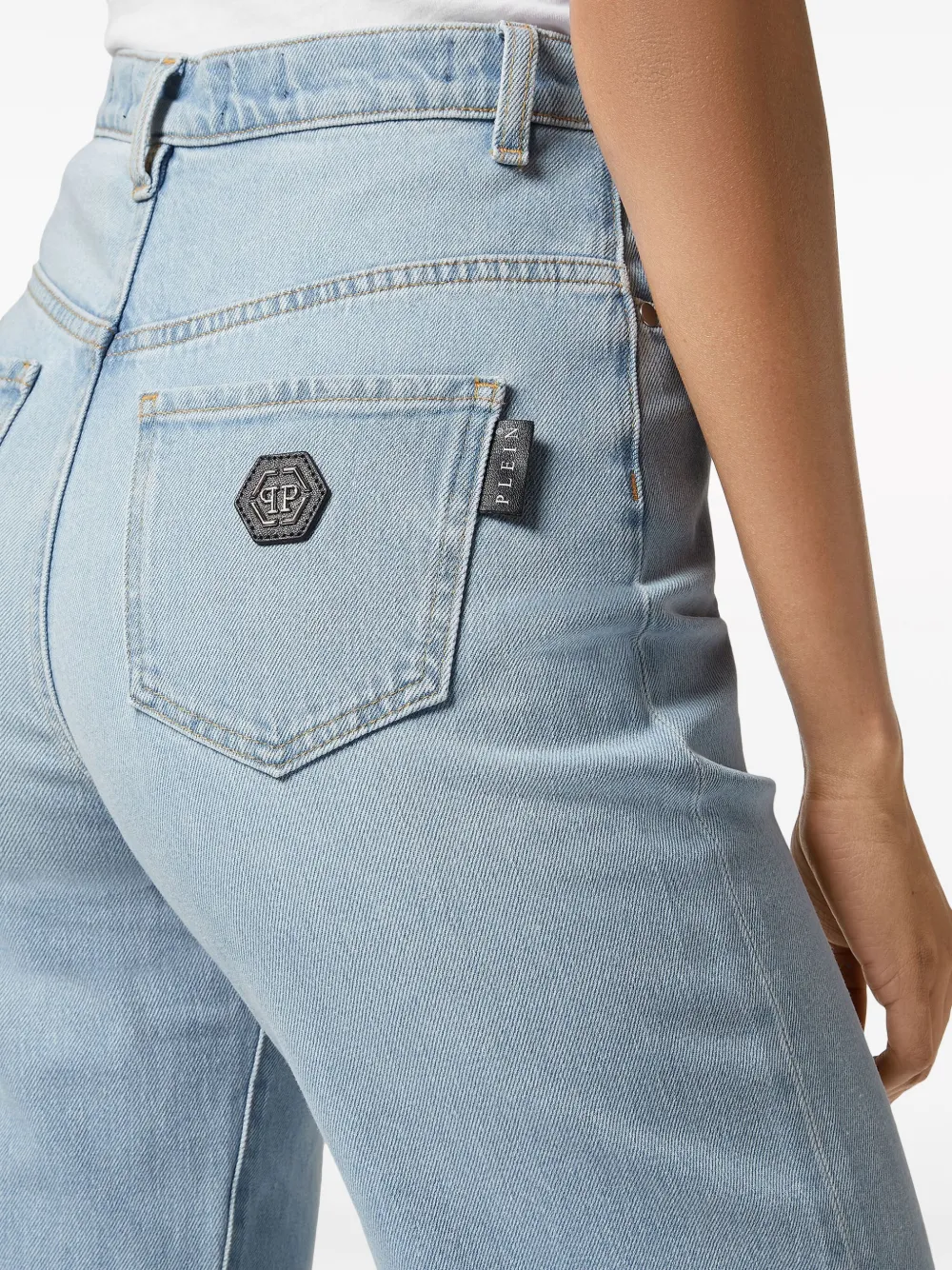 Philipp Plein Jeans met wijde pijpen Blauw