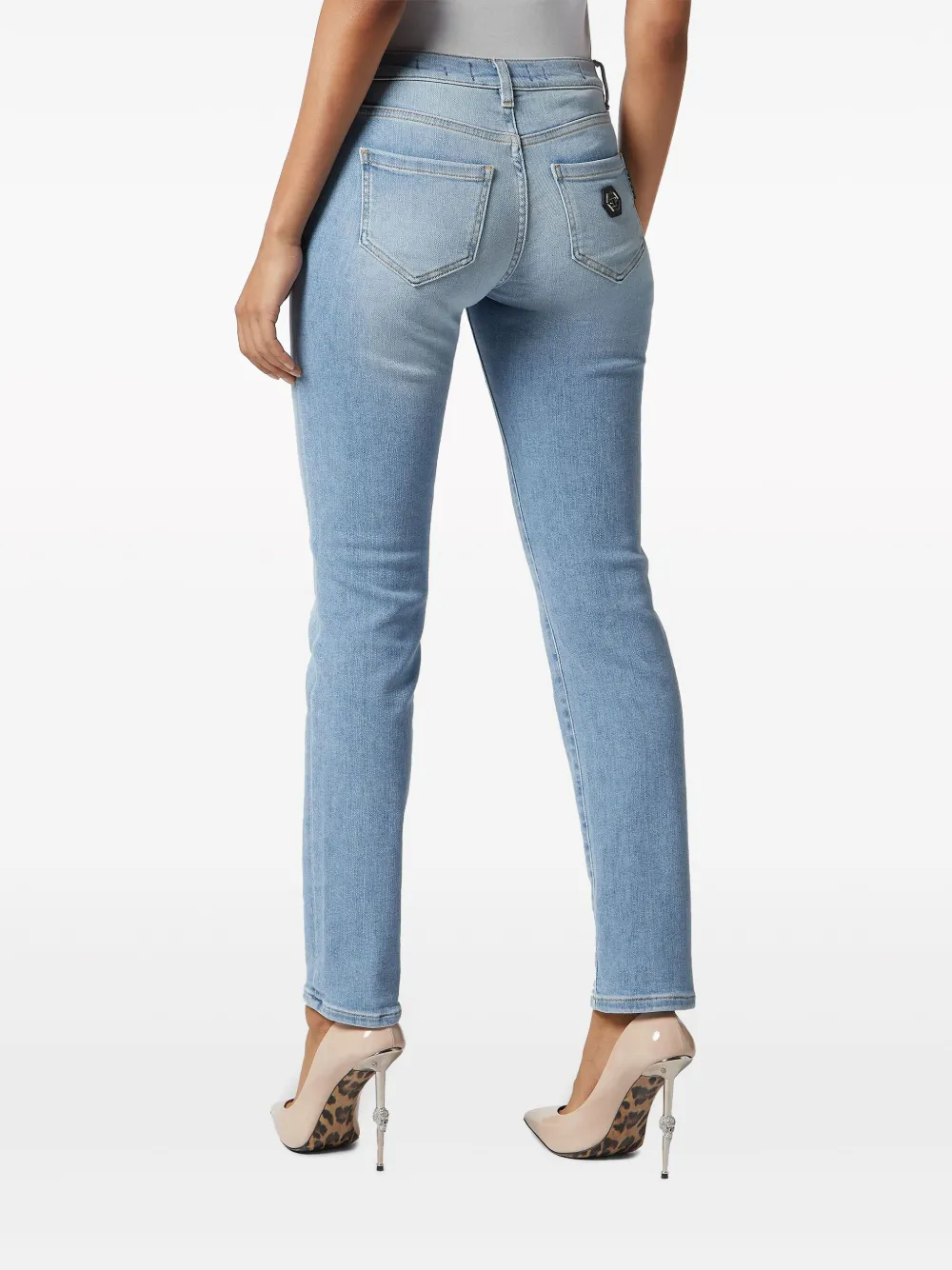 Philipp Plein mid-rise slim-cut jeans Women