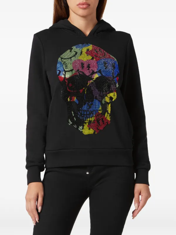 Philipp Plein Smile ラインストーン パーカー | ブラック | FARFETCH JP