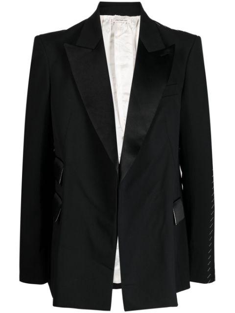 Peter Do satin-trim patch blazer